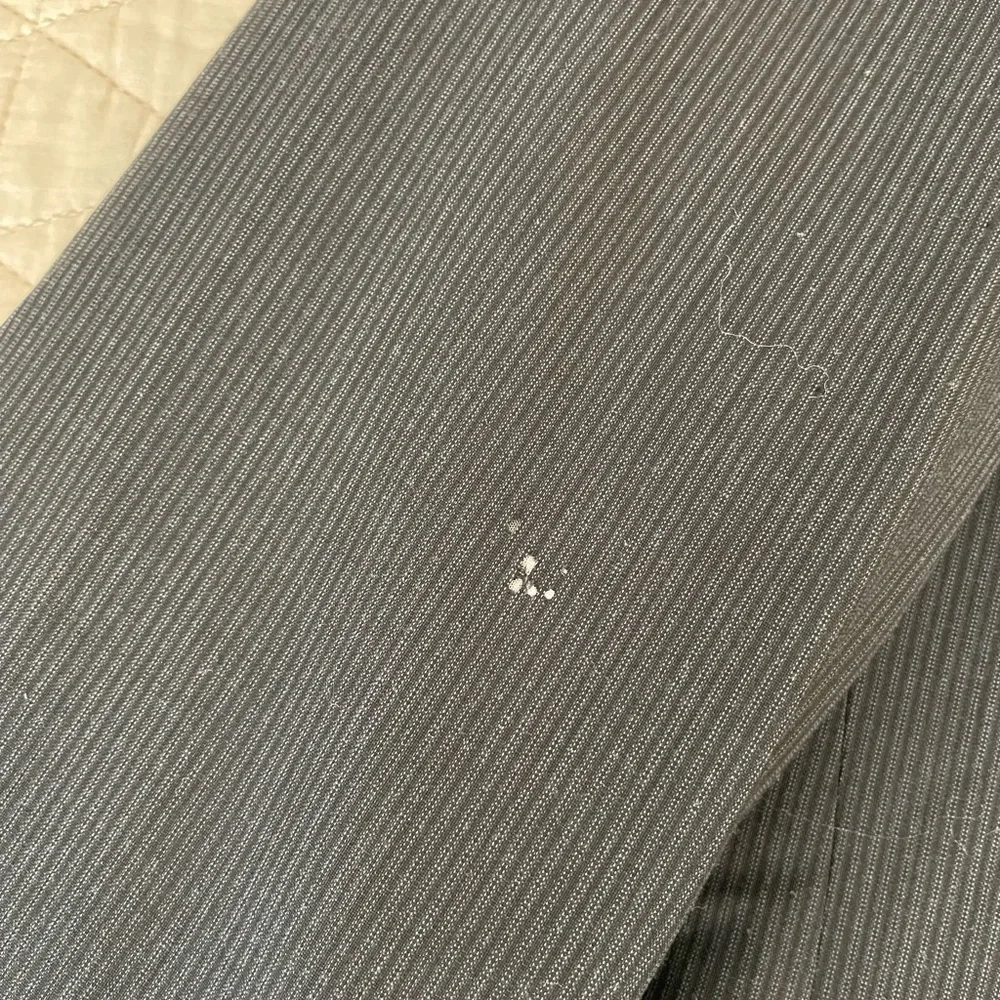 HUGO BOSS Pasolini/Movie Subtle‎ Narrow Stripe Wool Suit in Charcoal Size 44 L